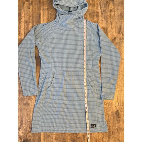 Mountain Hardwear Dress Summit Grid Waffle Long Sleeve Hooded Blue Women’s XS - Picture 6 of 10